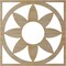 Ekena Millwork Blume Wood Fretwork Pierced Ceiling Medallion, Hickory, 32"OD x 11 1/8"ID x 3/8"T CMWP32X32X0375BLHI - alternate 2